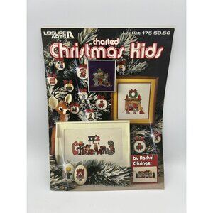 Leisure Arts Charted Christmas Kids Cross Stitch Leaflet 175 By Rachel Grisinger